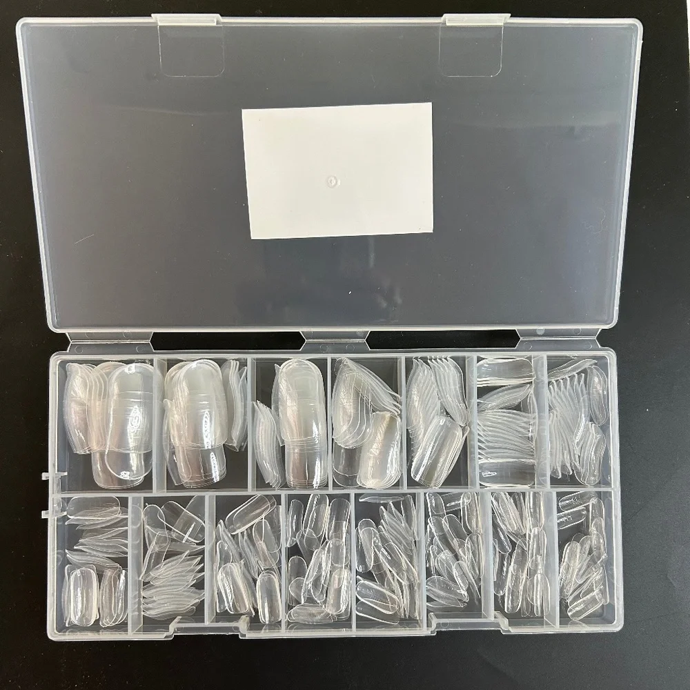Clear Poly Gel Nail Forms For Toenails 300 Piece Set